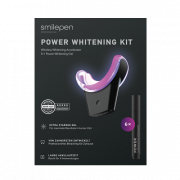 Smilepen Power Whitening Kit, sada na bielenie zubov s bezdrôtovým LED akcelerátorom (6x gél)