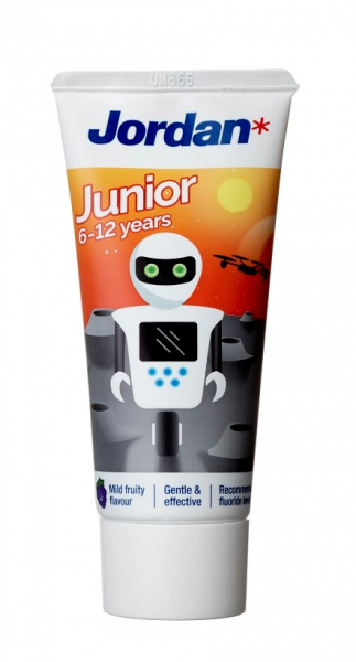 Jordan Junior zubná pasta 6-12 rokov, 50 ml