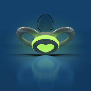 Dentistar ortodontické dudlíky 0-6 mesiacov, šedo-zelené