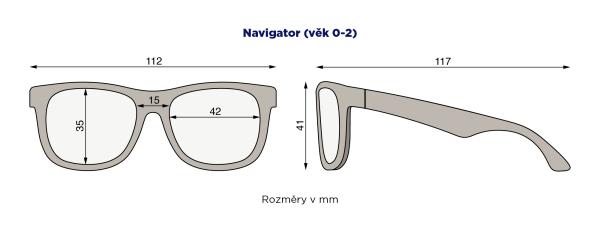 BABIATORS Navigator slnečné okuliare, čierne, 0-2 rokov