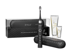 SMILLE Sonic Brush - Prémiová sonická kefka s kónickými vláknami SANGI, čierny