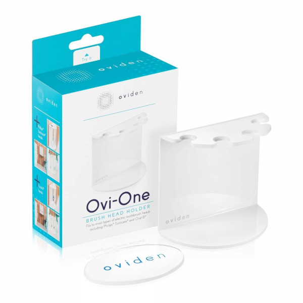 OVIDEN Ovi-One univerzálny držiak na 4 kefkové hlavice, biely