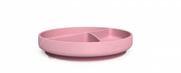 Everyday Baby silikónový tanier s prísavkou, růžový