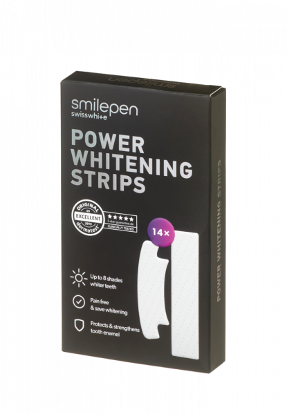 Smilepen Power Whitening Strips, sada bieliacich pásikov na zuby, 14x2 ks