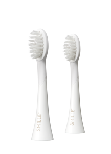 SMILLE Sonic Brush, náhradné hlavice, biele, 2 ks