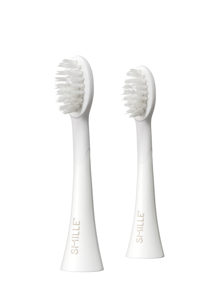 SMILLE Sonic Brush, náhradné hlavice, biele, 2 ks