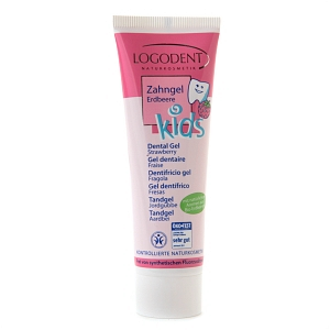 Logodent Kids Erdbeere gél s jemnou jahodovou príchuťou, 50 ml