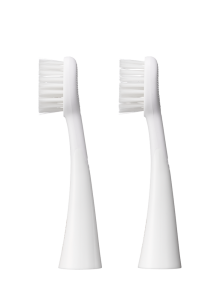 SMILLE Sonic Brush, náhradné hlavice s rovným zástrihom, biele, 2 ks