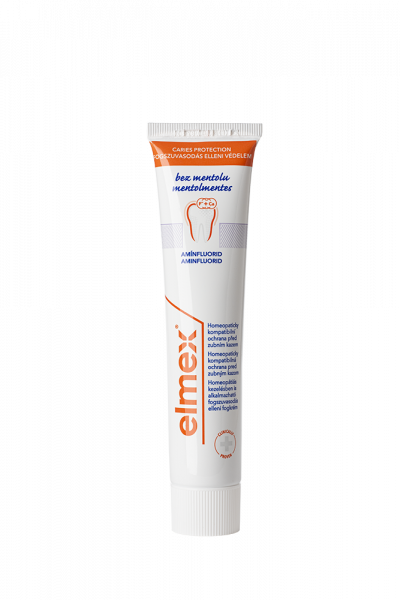 Elmex zubná pasta bez mentolu s aminfluoridmi, 75 ml