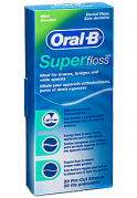 Oral-B Superfloss zubná niť MINT, 50 ks