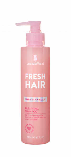 Lee Stafford Fresh Hair čistiaci šampón s ružovým ílom, 200 ml