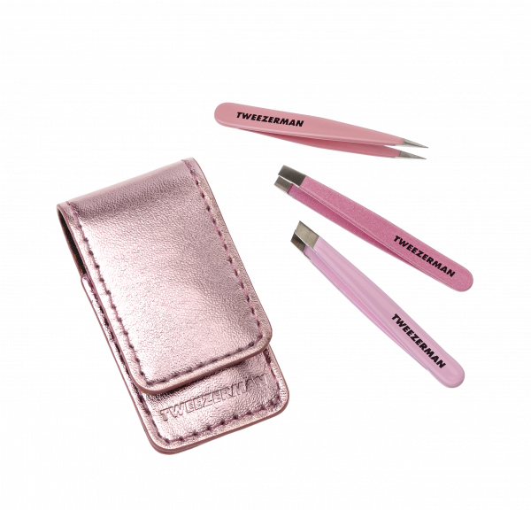 Tweezerman Micro Mini Tweezer Set mini cestovná sada pinziet Slant