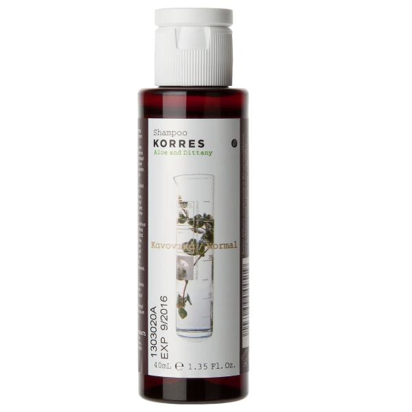 KORRES Little Shampoo Aloe - šampón s aloe na časté použitie, cestovné balenie, 40 ml
