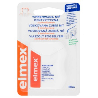 Elmex Caries Protection niť voskovaná, 50 m