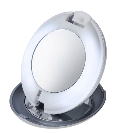 Tweezerman Dvojkombinácia 10x zväčšovacie a klasické zrkadlo s LED osvetlením