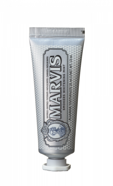 MARVIS Smokers Whitening Mint bieliaca pasta s xylitolom, 25 ml - cestovné balenie
