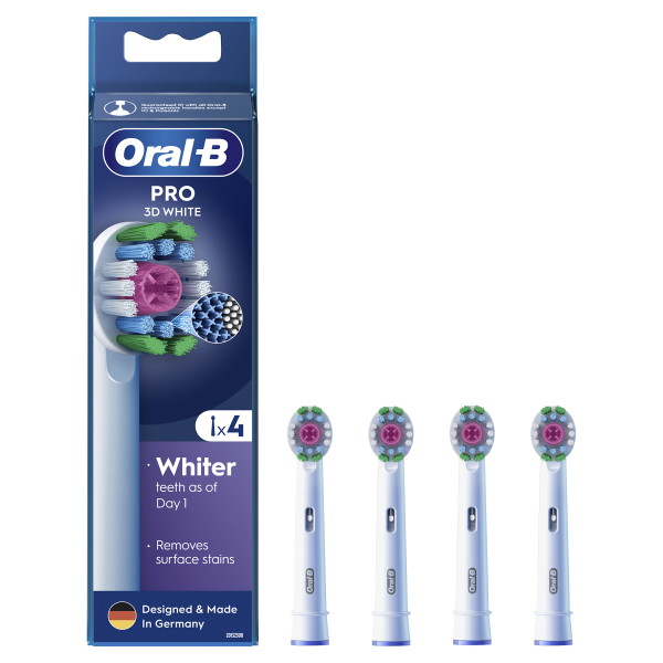 Oral B 3D White EB 18-4, náhradné hlavice, 4 ks