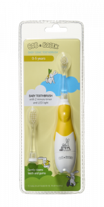 Bob a Bobek Baby sonická kefka, Dark Yellow, 0-5 rokov