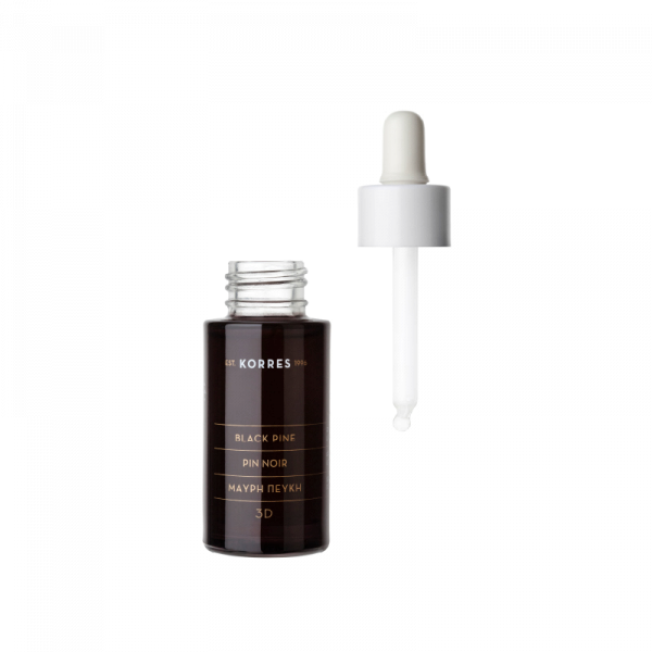 KORRES Black Pine 3D - spevňujúce a vyživujúce pleťové sérum s čiernou borovicou na 3D obnovu kontúr tváre, 30 ml
