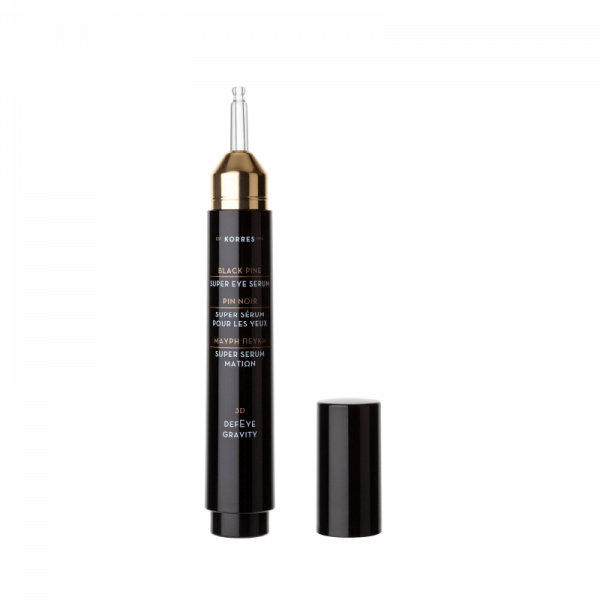 KORRES Black Pine 3D - spevňujúce a liftingové super očné sérum s čiernou borovicou na 3D obnovu kontúr tváre, 15 ml