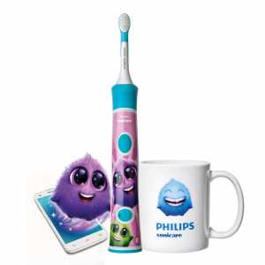 Sonicare for Kids s Bluetooth + darček (hrnček Sparkly v modrej farbe)