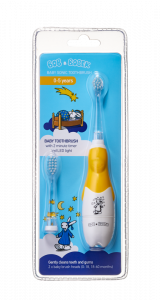 Bob a Bobek Baby sonická kefka, Night Dark Yellow, 0-5 rokov