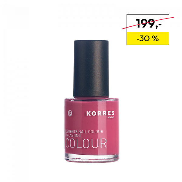 KORRES Nail Colour CYCLAMEN 23 - ošetrujúci lak na nechty, odtieň 48, 10 ml
