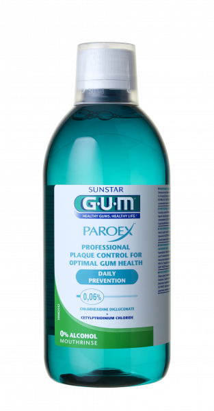 GUM PAROEX ústny výplach (CHX 0,06 % + CPC 0,05 %), 500 ml