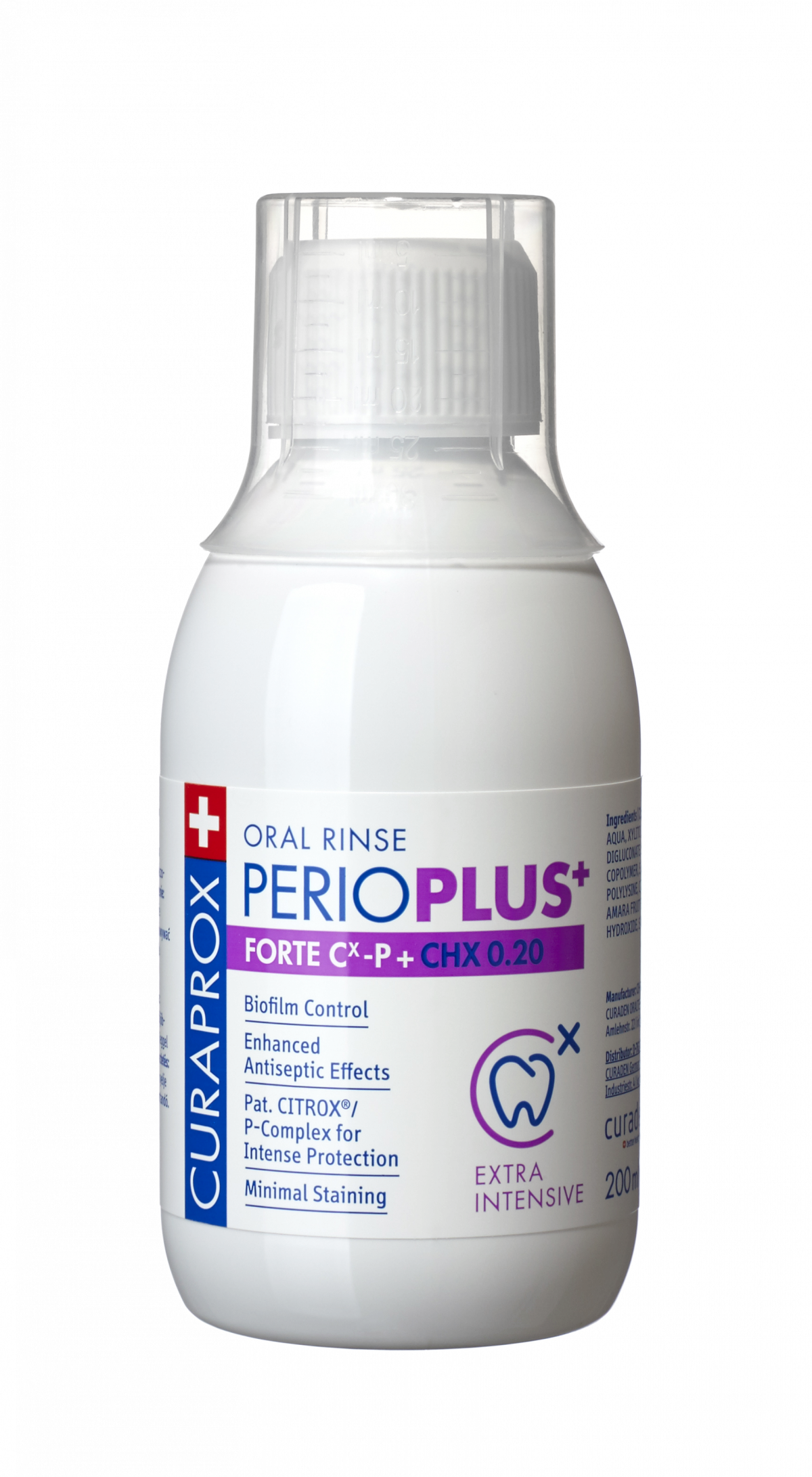 Curaprox Perio Plus+ Forte ústna voda (0,20% CHX), 200 ml