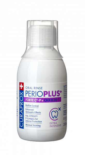 Curaprox Perio Plus+ Forte ústna voda (0,20% CHX), 200 ml