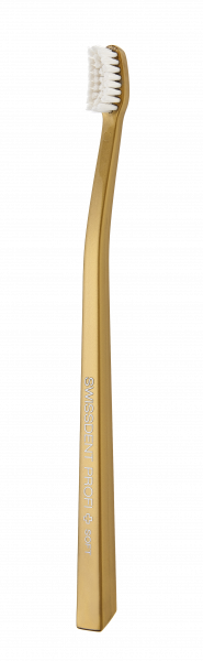 SWISSDENT WHITENING zubná kefka, soft, zlatá