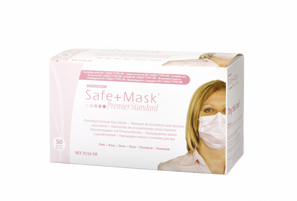 Medicom Safe Mask Premier Standard ústenka svetloružová, 50 ks
