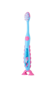 Brush-Baby Flamingo FlossBrush™, detská zubná kefka s plameniakmi, 2 ks, 3-6 rokov