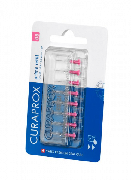 Curaprox mezizubná kefka CPS 08B Prime, ružová, 8 ks