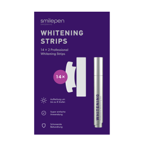 Smilepen Whitening Strips, sada bieliacich pásikov a gélového pera