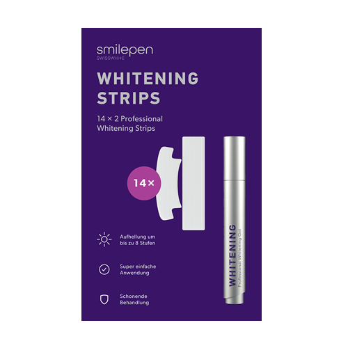 Smilepen Whitening Strips, sada bieliacich pásikov a gélového pera