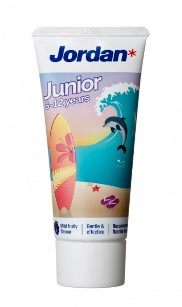 Jordan Junior zubná pasta 6-12 rokov, 50 ml