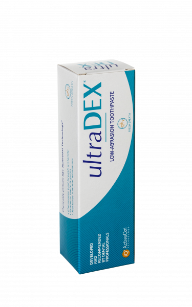 UltraDEX nízkoabrazívna zubná pasta s fluoridmi, 75 ml