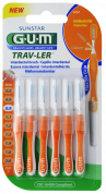 GUM TRAV-LER medzizubná kefka s chlorhexidínom, oranžový, veľkosť 0,9 mm (ISO 2), 6 ks