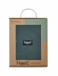 Najell Wrap šatka, tmavo zelený, S/M
