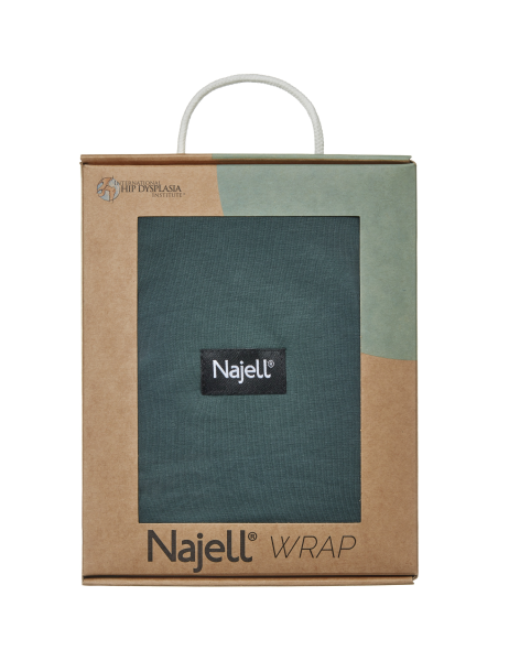 Najell Wrap šatka, tmavo zelený, S/M