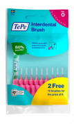 TePe Original mezizubné kefky z bioplastov 0,4 mm ružové, 8+2 ks zadarmo