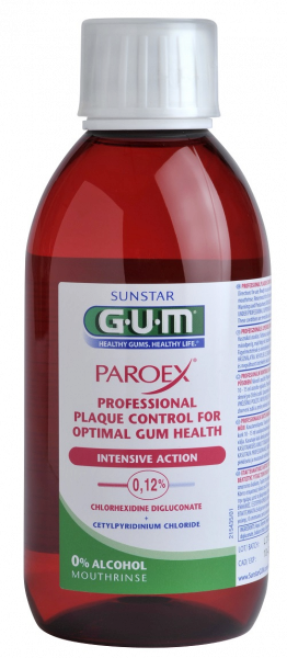 GUM PAROEX ústny výplach (CHX 0,12 % + CPC 0,05 %), 300 ml