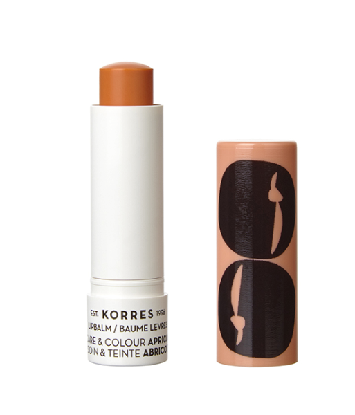 KORRES Care & Colour lip balm stick farebný balzam na pery v tyčinke, marhuľa, 5 ml