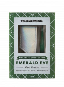 Tweezerman Emerald Eve Slant Smaragd pinzeta v darčekovom balení