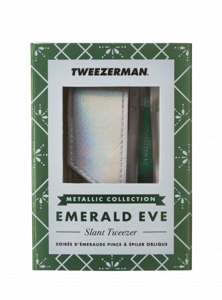 Tweezerman Emerald Eve Slant Smaragd pinzeta v darčekovom balení