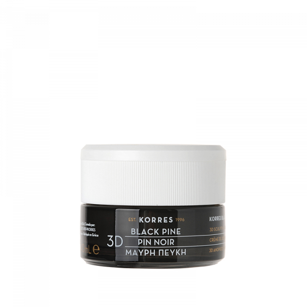 KORRES Black Pine 3D - spevňujúci a liftingový denný krém s čiernou borovicou na 3D obnovu kontúr tváre / normálna až zmiešaná pleť, 40 ml
