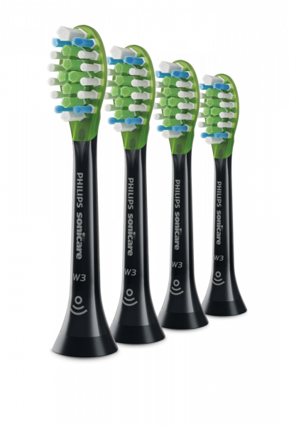 Philips Sonicare W3 Premium White Black HX9064/33, náhradná hlavica, 4 ks