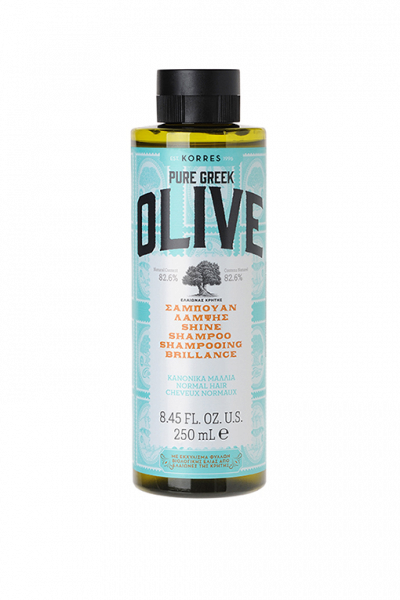 KORRES Shampoo Olive Shine - šampón pre normálne vlasy, 250 ml