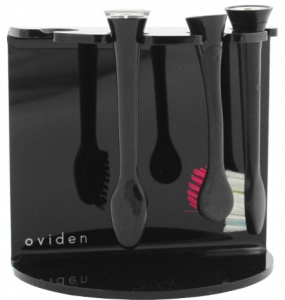 OVIDEN Ovi-One univerzálny držiak na 4 kefkové hlavice, čierny